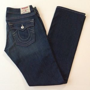 True religion jeans style billy white stitch